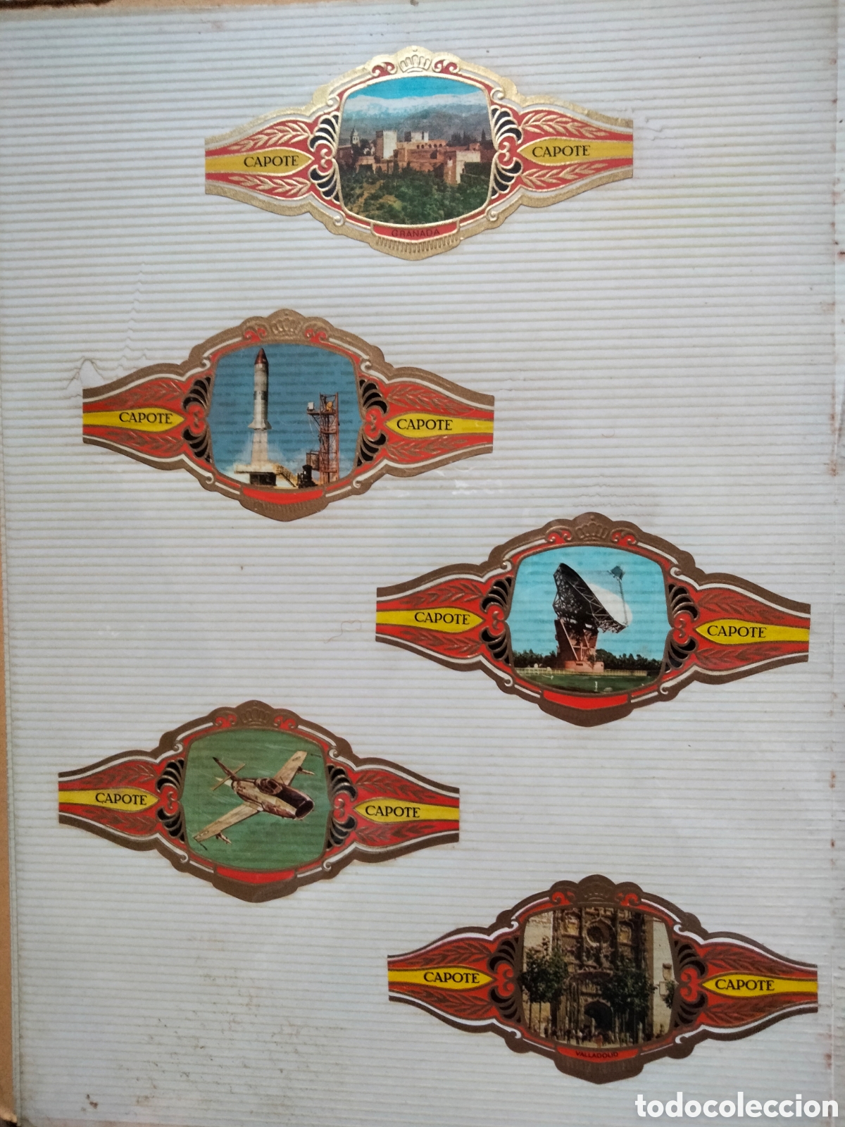 Etiquetas antiguas: Vitola Capote 5 unidades - Foto 1