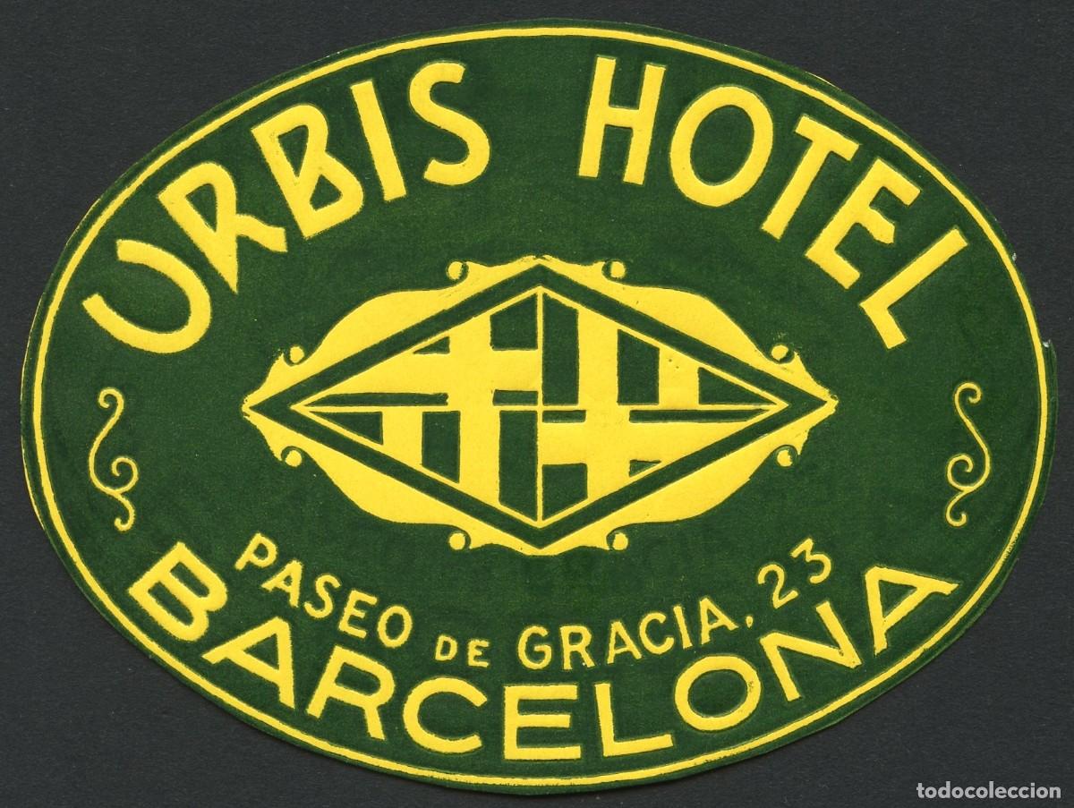 Etiquetas antiguas: ETIQUETAS, HOTEL URBIS, BARCELONA