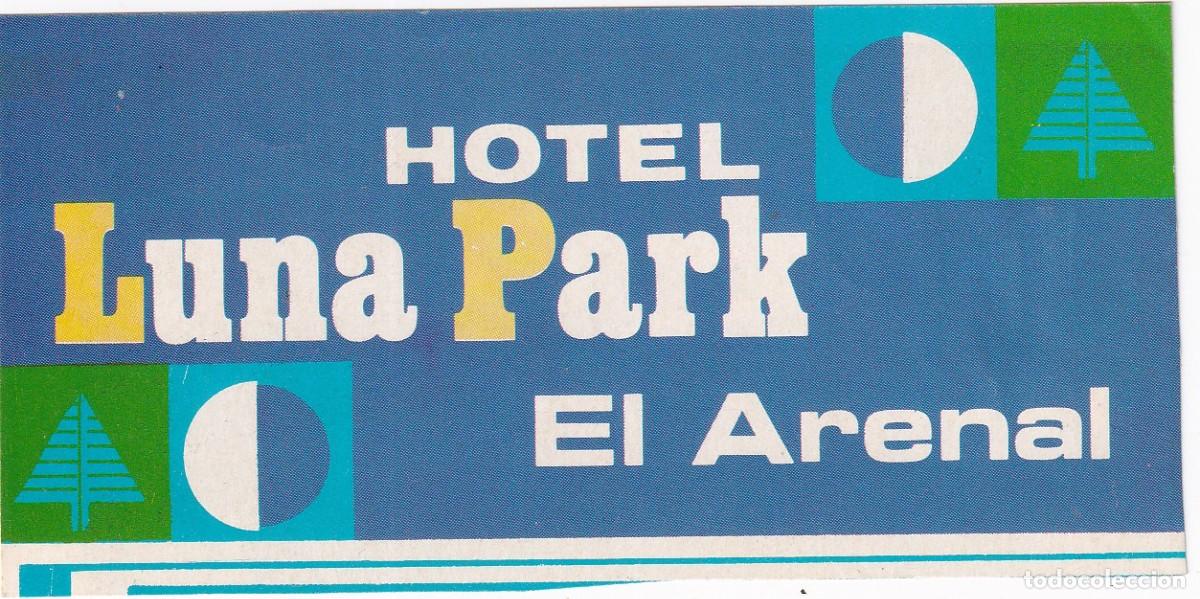 Etiquetas antiguas: ANTIGUA ETIQUETA DEL HOTEL LUNA PARK (MALLORCA) (recorte publicidad)