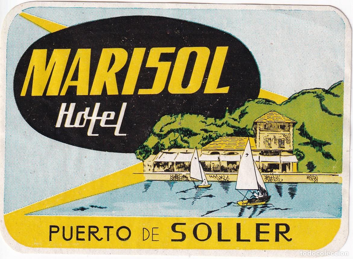 Etiquetas antigas: ANTIGUA ETIQUETA DEL HOTEL MARISOL (MALLORCA)