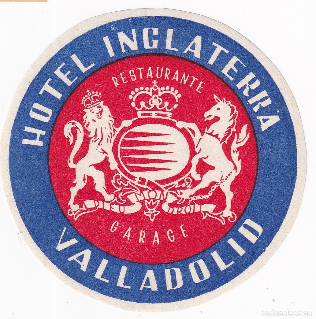 Etiquetas antiguas: ANTIGUA ETIQUETA DEL HOTEL INGLATERRA DE VALLADOLID