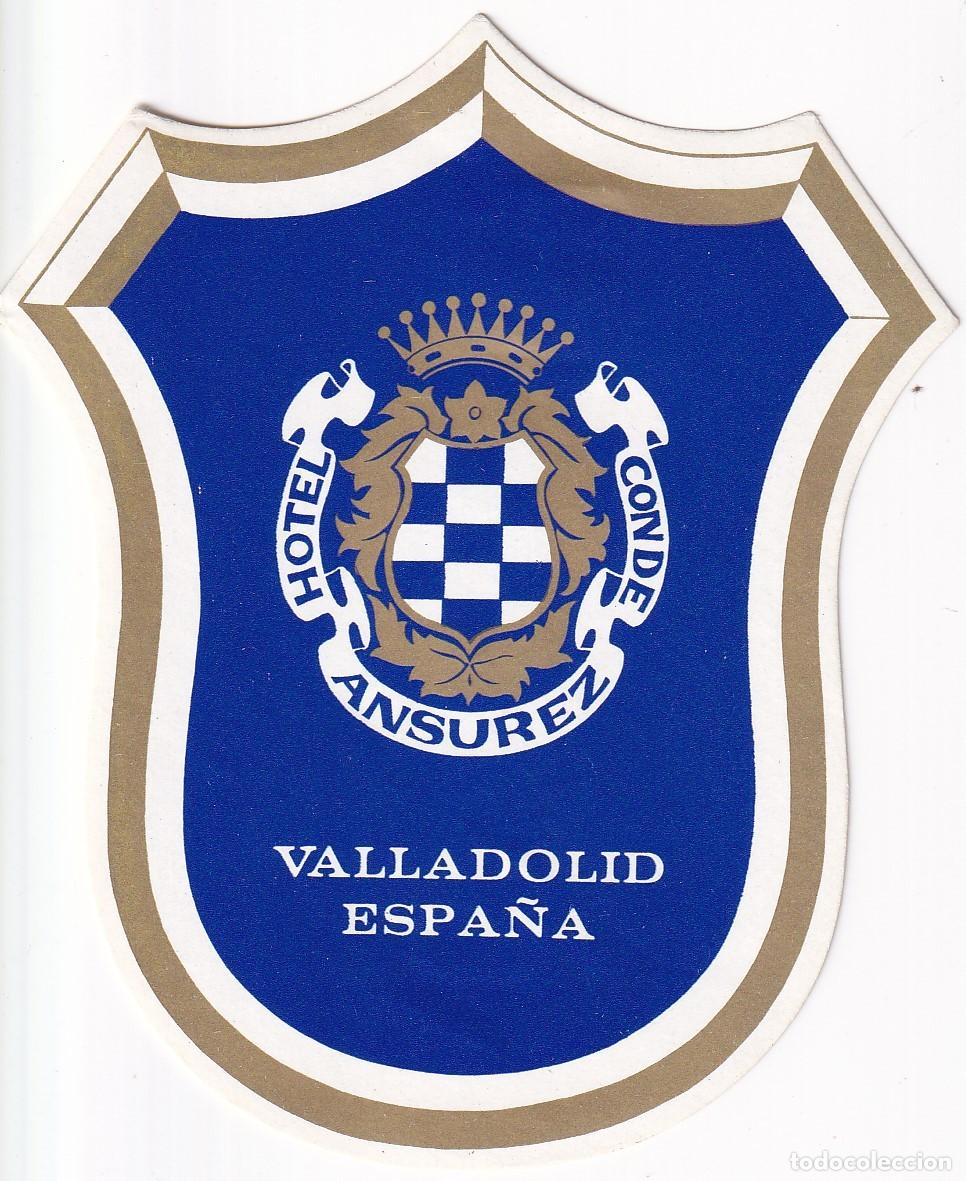 Etiquetas antiguas: ANTIGUA ETIQUETA DEL HOTEL CONDE ANSUREZ DE VALLADOLID