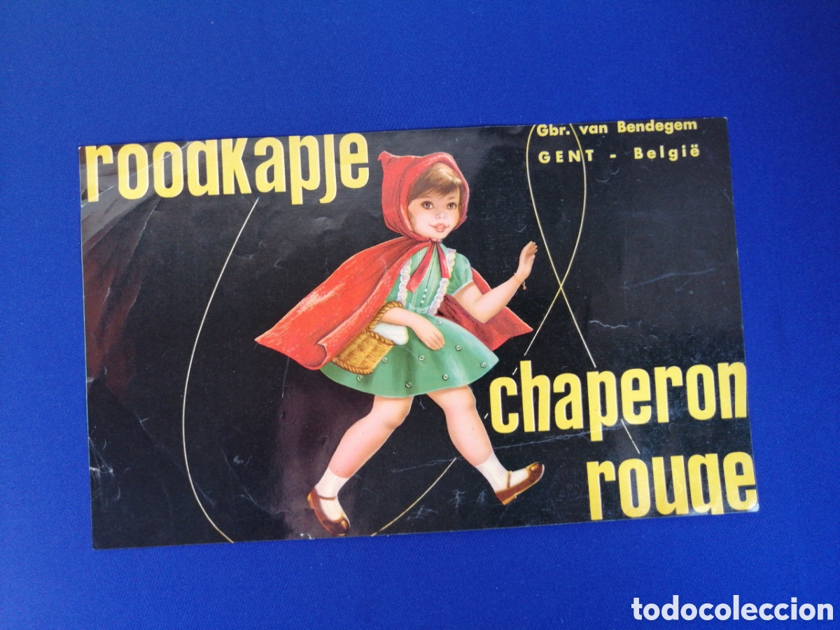 Alte Etiketten: CHAPERON ROUGE ROODKPJE GENT - BELGIE ETIQUETA DE NARANJA CAPERUCITA