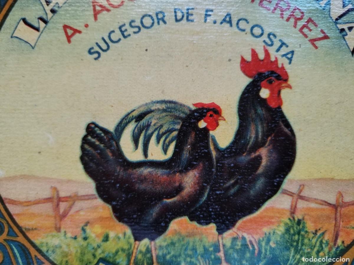 Etiquetas antiguas: Etiqueta de conservas La Castellana. M&aacute;laga. - Foto 2