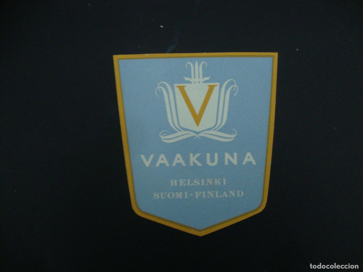 Etiquetas antiguas: ETIQUETA HOTEL VAAKUNA HELSINKI