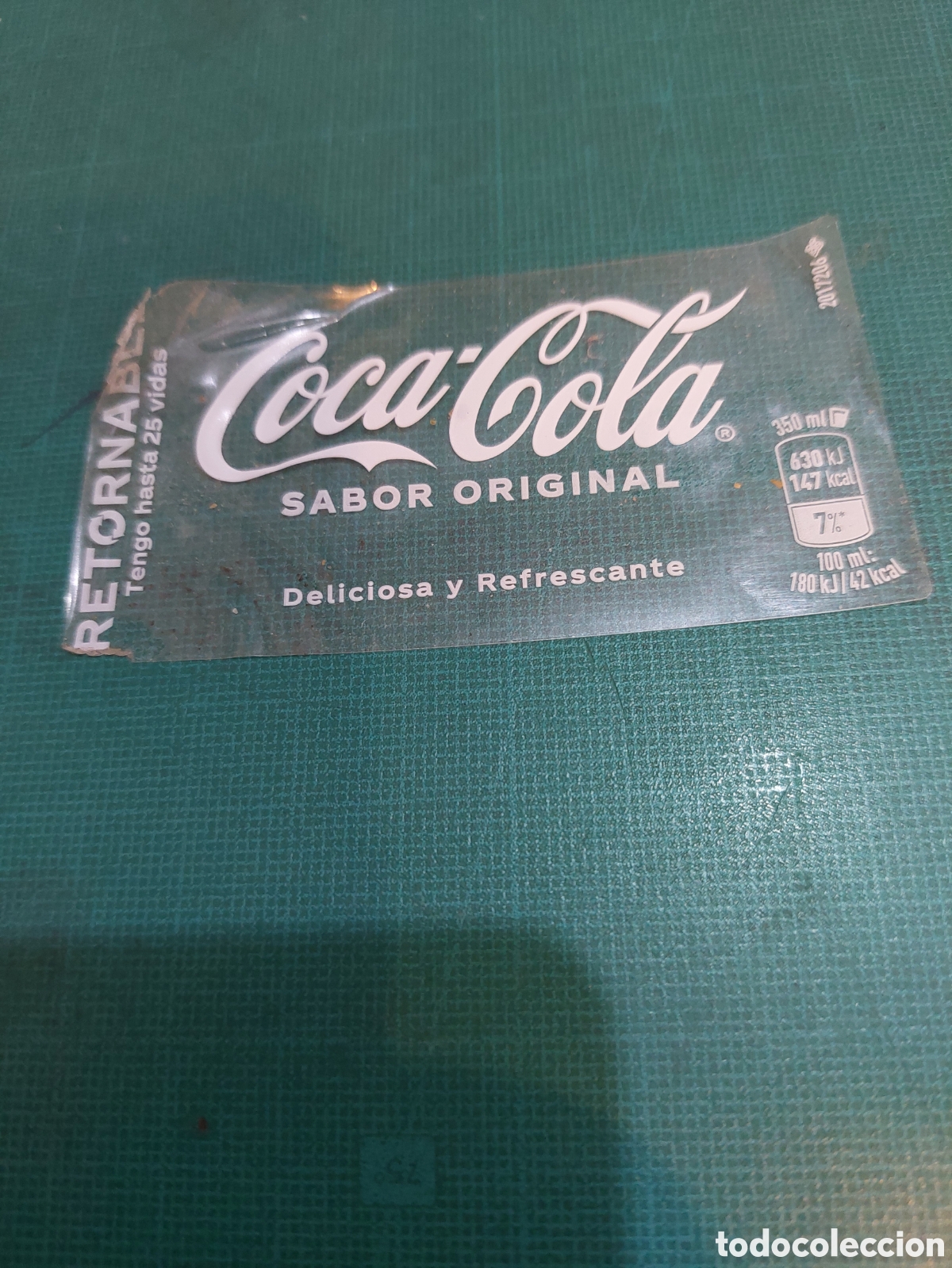 Etichette antiche: Etiqueta Coca-Cola sabor original 350 ml