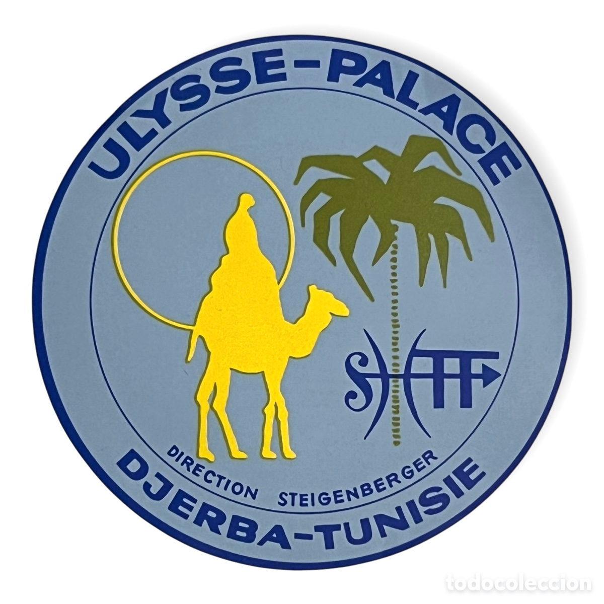 Etiquetas antiguas: ETIQUETA HOTEL ULYSSE PALACE DJERBA T&Uacute;NEZ &Aacute;FRICA VINTAGE LUGGAGE LABEL