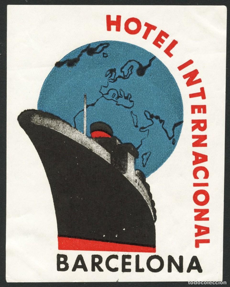 Etiquetas antiguas: ETIQUETAS, HOTEL INTERNACIONAL, BARCELONA
