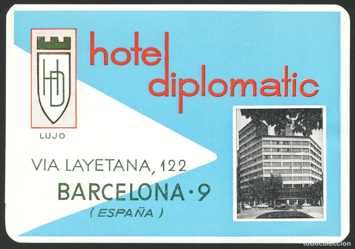 Etiquetas antiguas: ETIQUETAS, HOTEL DIPLOMATIC, BARCELONA