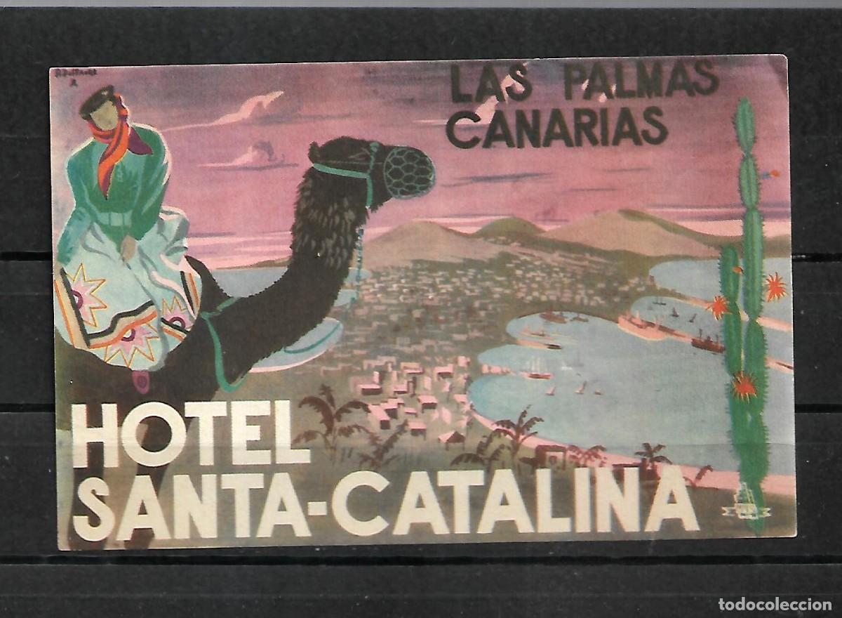 Etiquetas antiguas: M33- ANTIGUA ETIQUETA HOTEL SANTA-CATALINA -LAS PALMAS CANARIAS