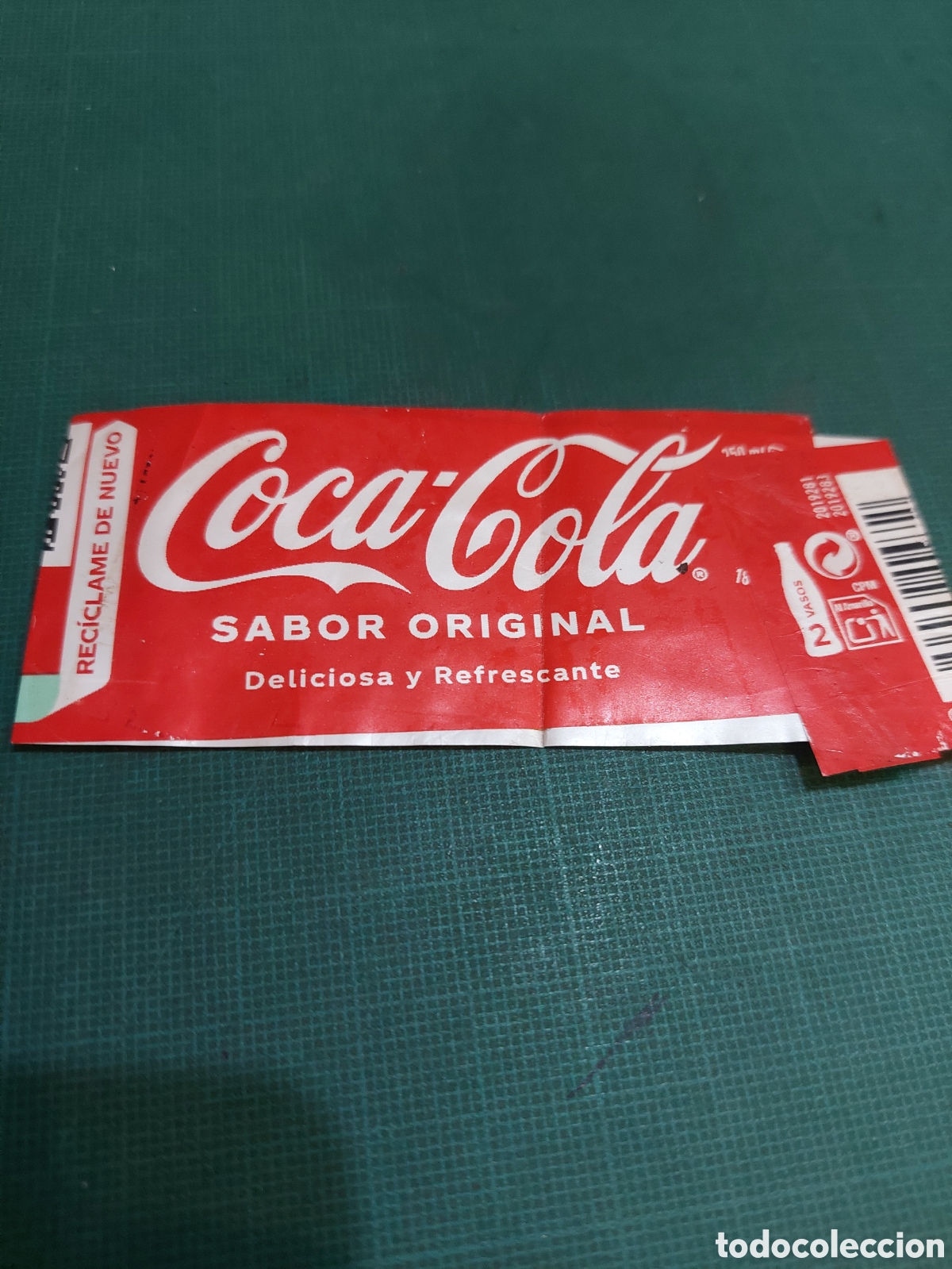 Alte Etiketten: Coca-Cola etiqueta sabor original 500 ml