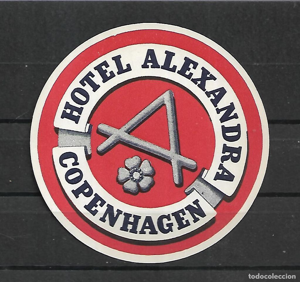 Etiquetas antiguas: M33- ANTIGUA ETIQUETA - HOTEL ALEXANDRA COPENHAGEN DINAMARCA , ORIGINAL - CON GOMA
