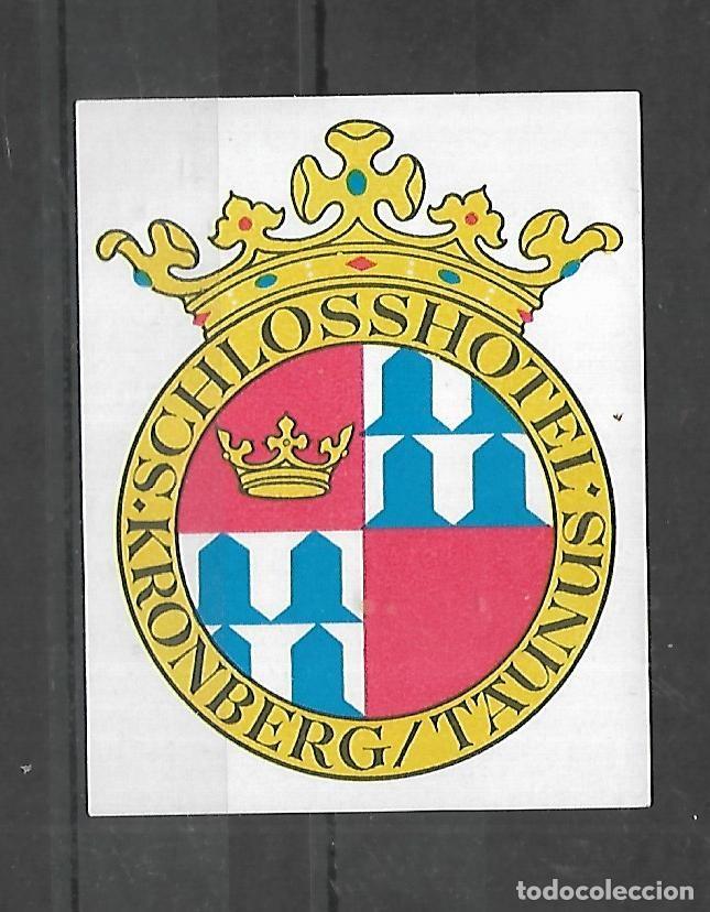 Etiquetas antiguas: M33- ANTIGUA ETIQUETA - HOTEL TAUNUS KRONBERG CON GOMA