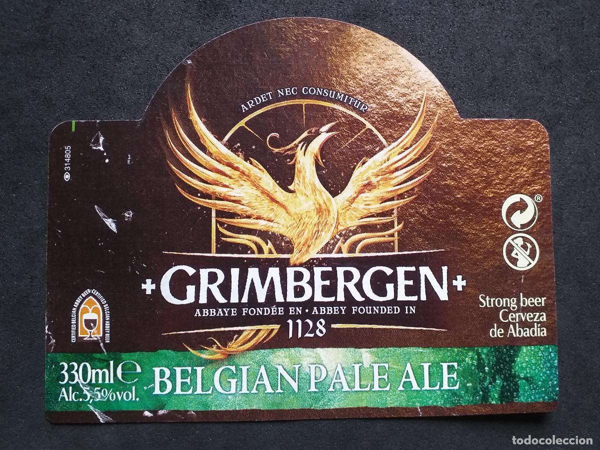 Etichette antiche: CERVEZA-V9ET-XXIII-ETIQUETAS-33CL-GRIMBERGEN-BELGIAN PALE ALE