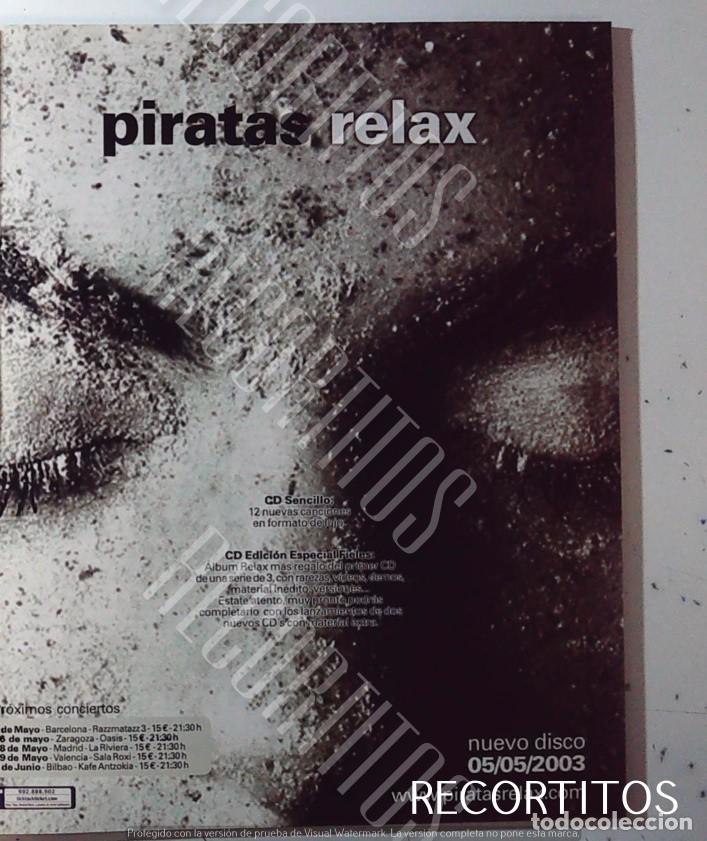Etichette antiche: PIRATAS CD RELAX ANUNCIO PUBLICIDAD