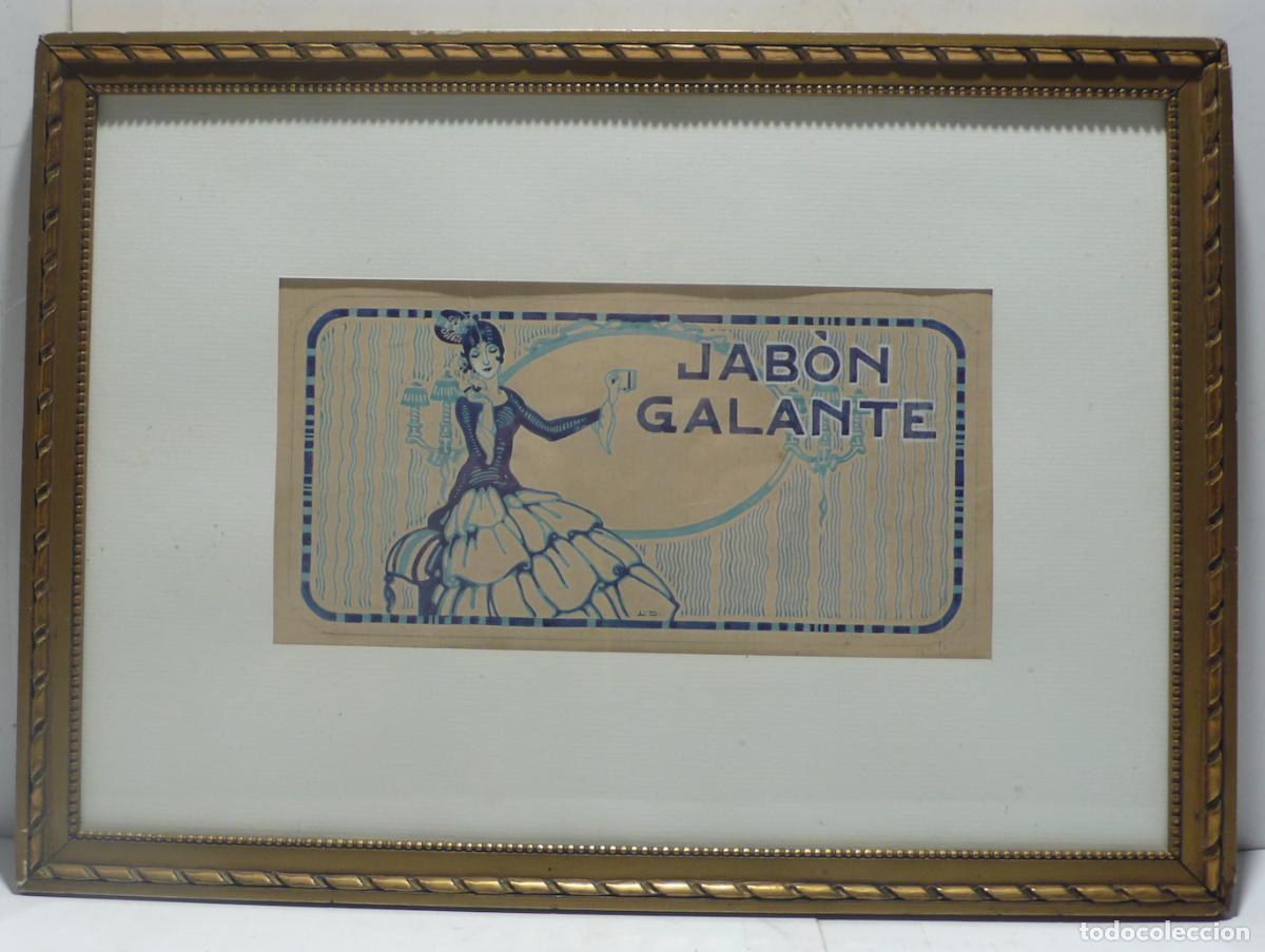 Etiquetas antiguas: ETIQUETA DE JABON GALANTE - Foto 1