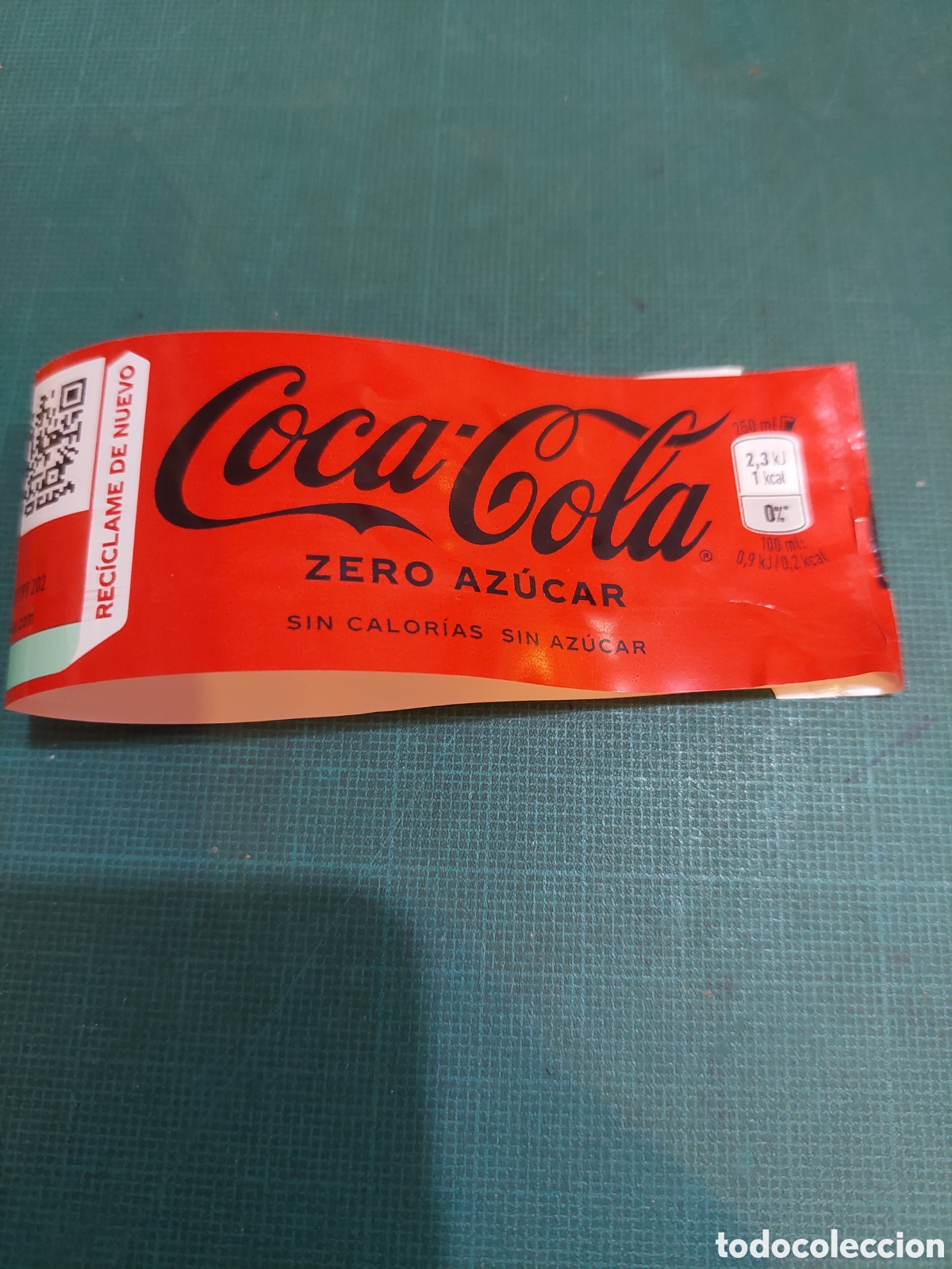 Etiquetas antiguas: Etiqueta Coca-Cola zero az&uacute;car 500 ml - Foto 1
