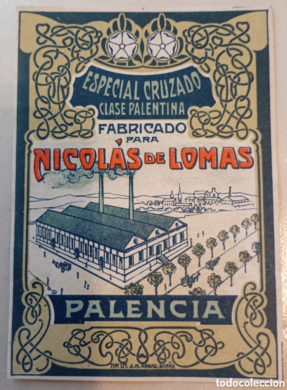 Old Labels: Antigua etiqueta publicidad Palencia Nicol&aacute;s Lomas