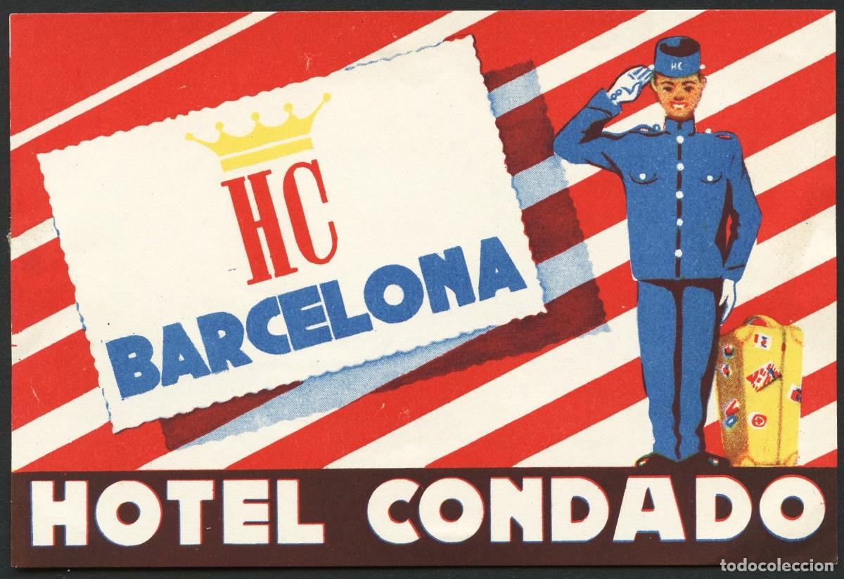 Etiquetas antiguas: ETIQUETAS, HOTEL CONDADO, BARCELONA