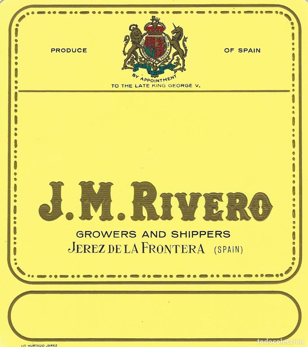 Etiquetas antiguas: E127 BODEGAS J. M. RIVERO - Foto 1