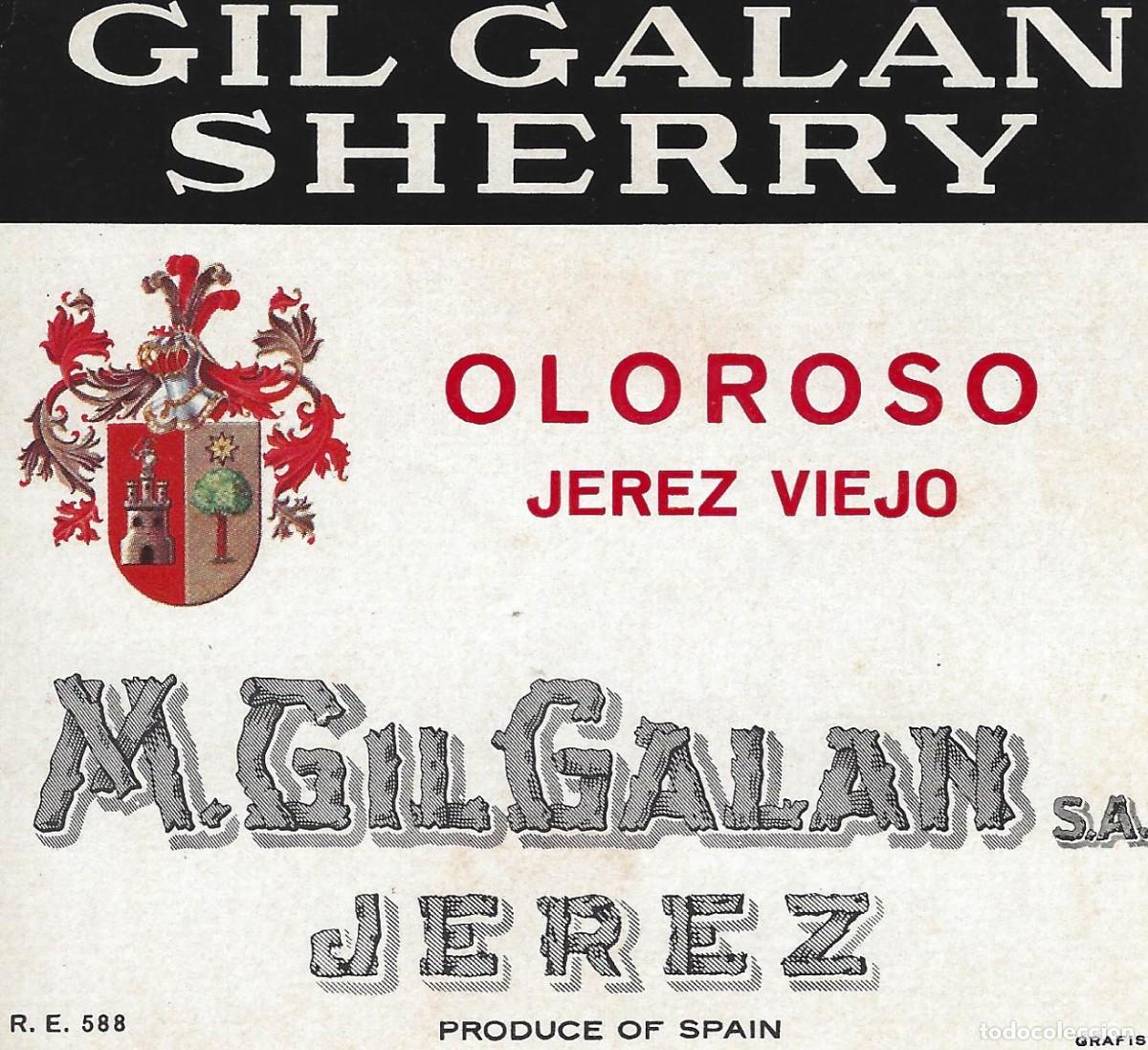 Etiquetas antiguas: E205 BODEGAS M. GIL GALAN-OLOROSO - Foto 1