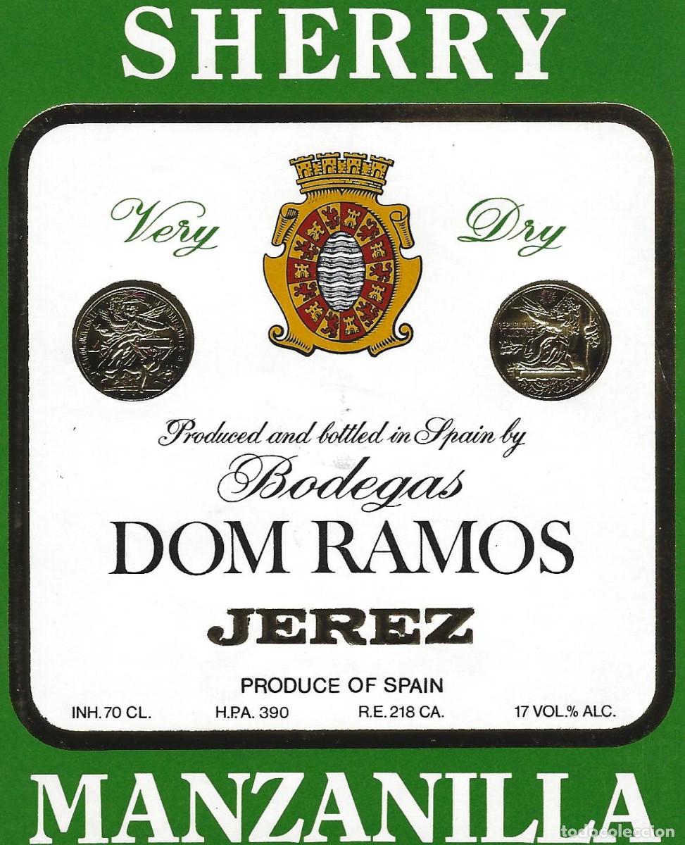 Etiquetas antiguas: E224 BODEGAS DON RAMOS-MANZANILLA-0.70L-17% - Foto 1