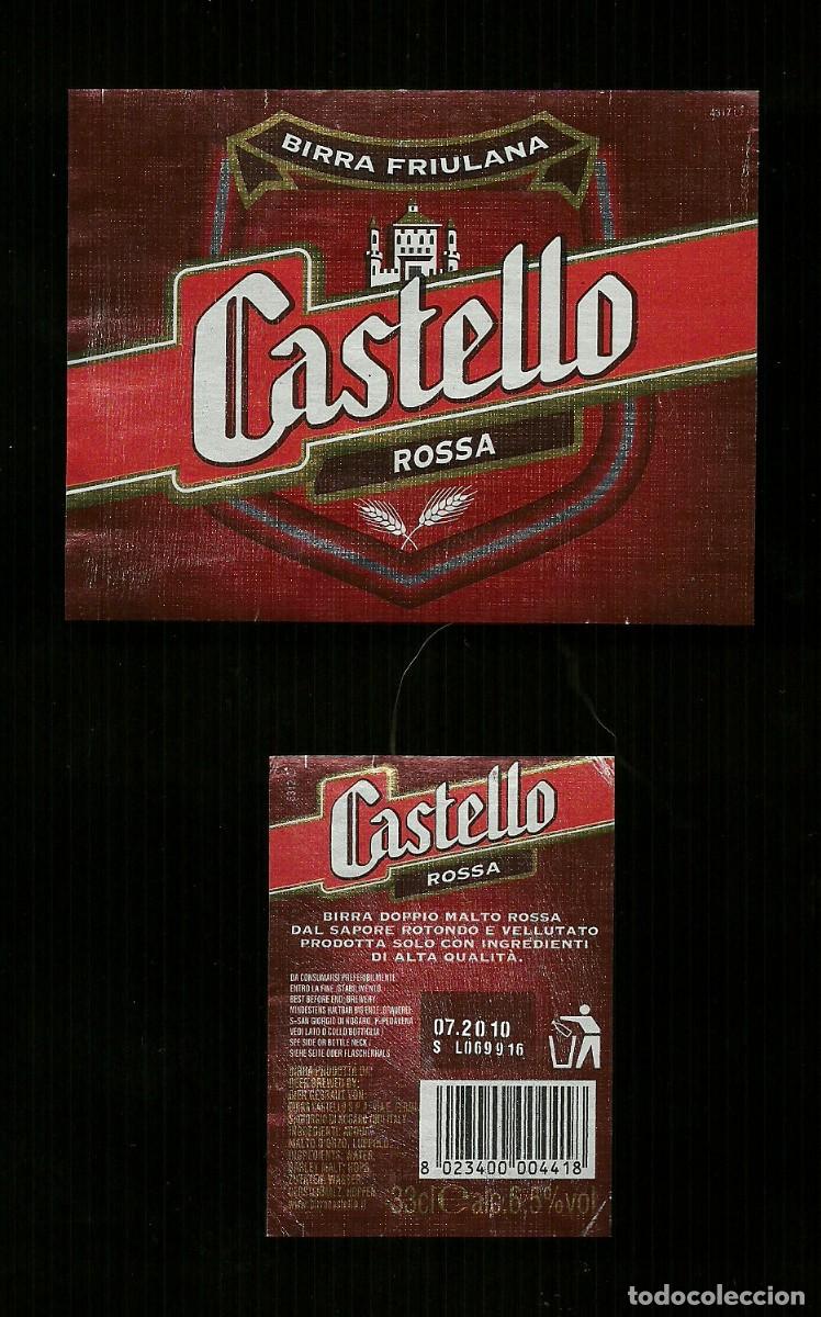 Etiquetas antiguas: Etichetta - Birra Castello
