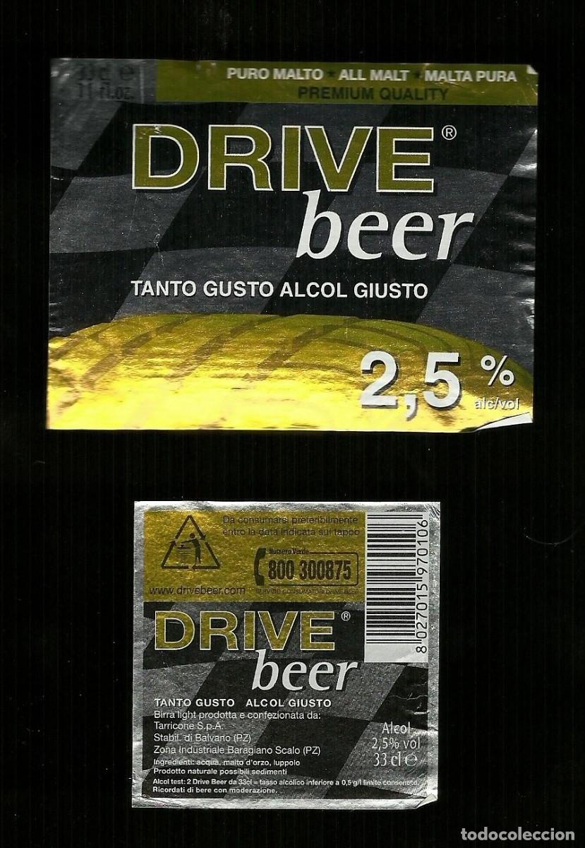 Etiquetas antiguas: Etichetta - Birra Drive beer