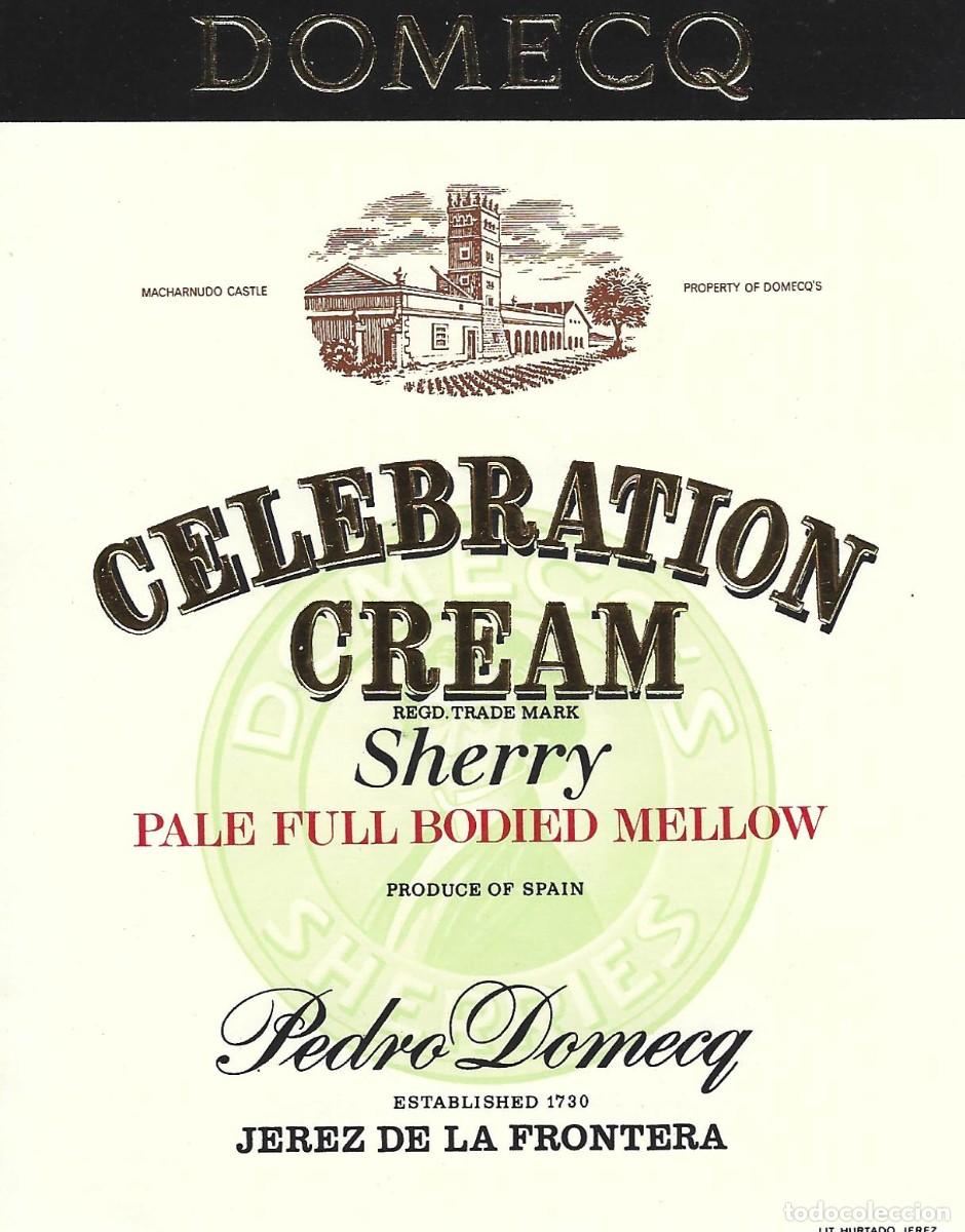 Etiquetas antiguas: E292 BODEGAS PEDRO DOMECQ-CREAM CELEBRATION - Foto 1