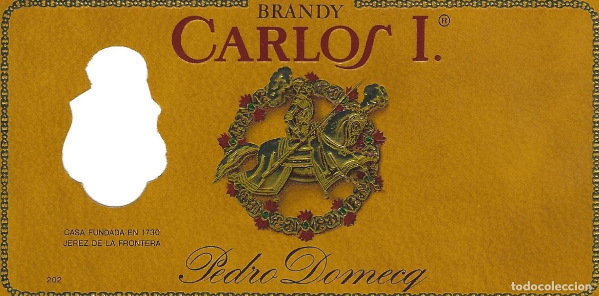 Etiquetas antiguas: E297 BODEGAS PEDRO DOMECQ-BRANDY CARLOS I - Foto 1