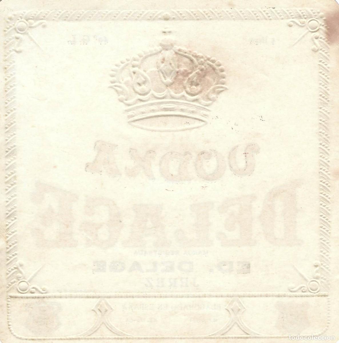 Etiquetas antiguas: E300 BODEGAS ED. DELAGE-VODKA DELAGE-1L-40% - Foto 2