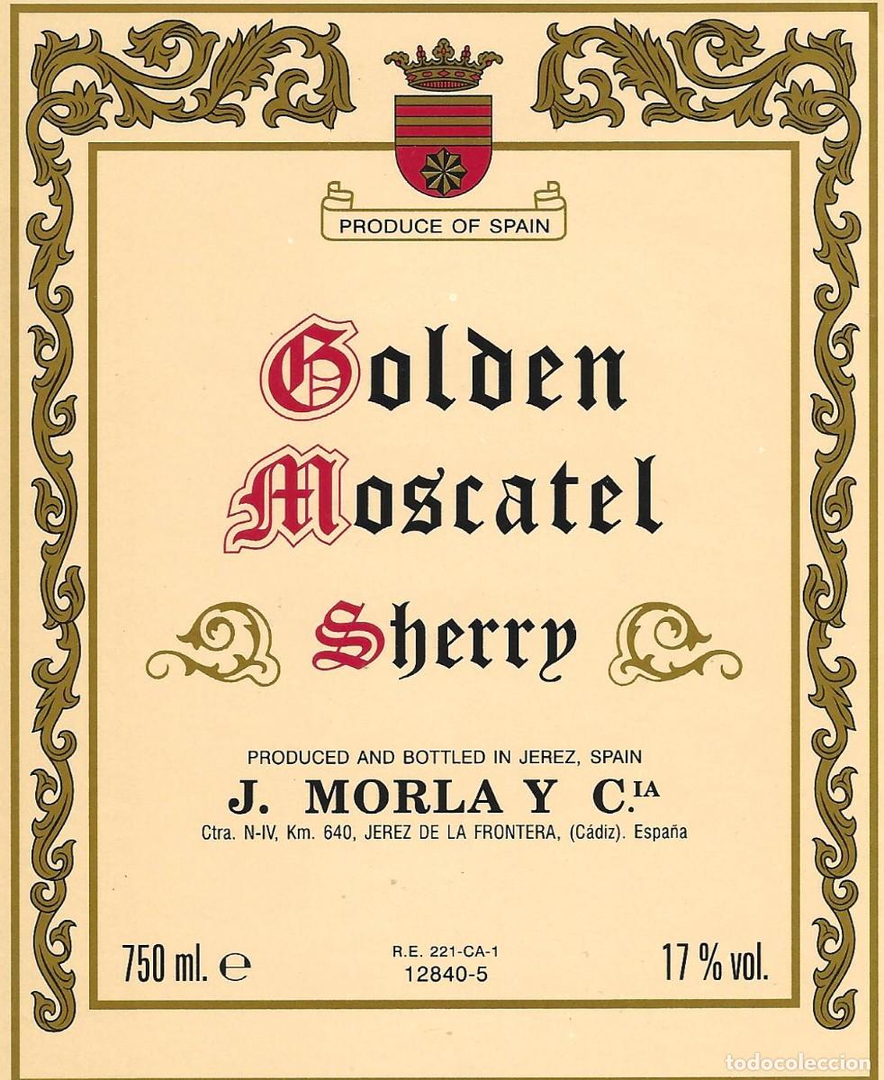 Etiquetas antiguas: E320 BODEGAS J. MORLA Y C&ordf;-MOSCATEL-0.75L-17% - Foto 1