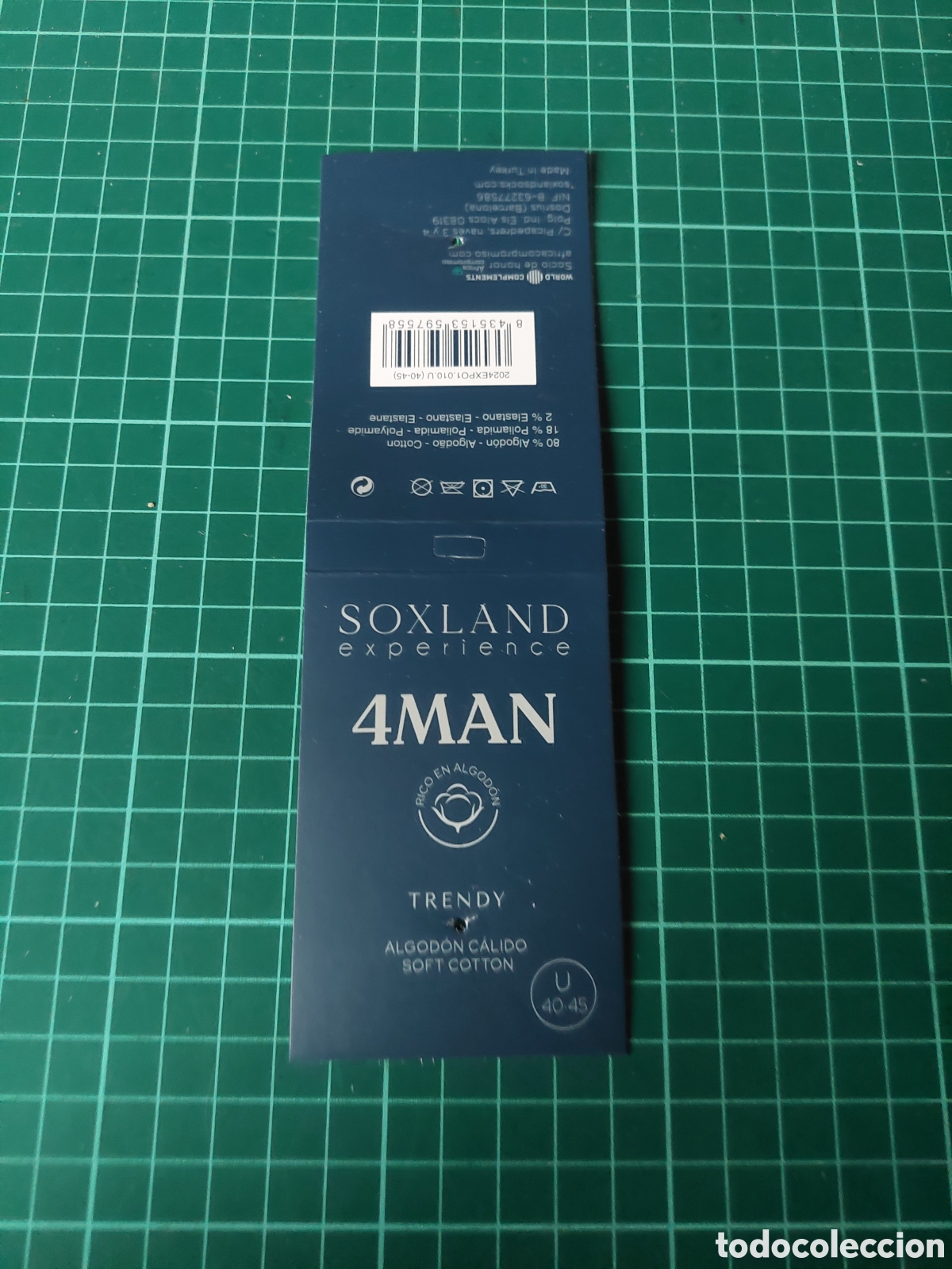Etichette antiche: ETIQUETA SOXLAND 4 MAN TRENDY CALCET&Iacute;N TEXTIL