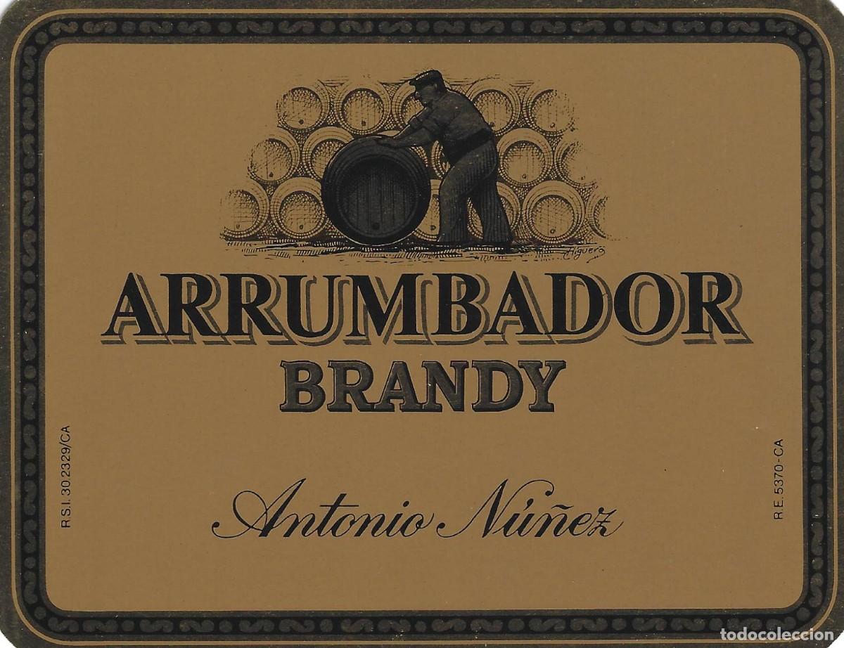 Etiquetas antiguas: E338 BODEGAS ANTONIO NU&Ntilde;EZ-BRANDY ARRUMBADOR - Foto 1