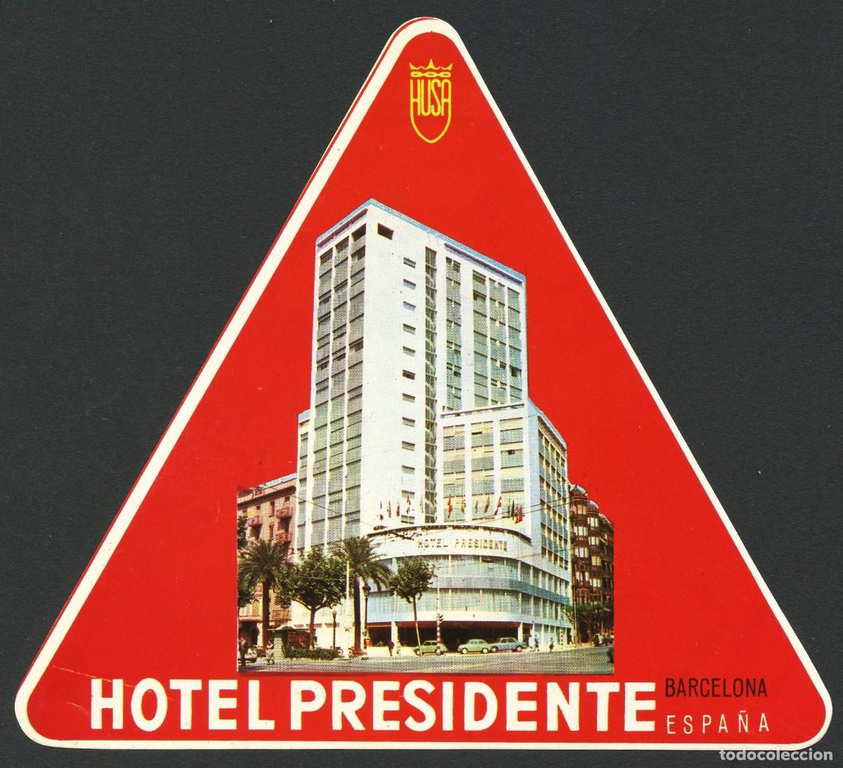 Etiquetas antiguas: ETIQUETAS, HOTEL PRESIDENTE, BARCELONA