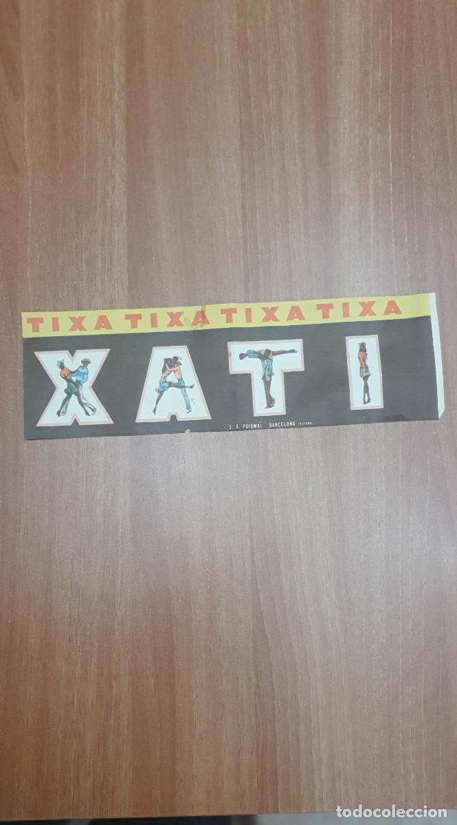 Etiquetas antiguas: ANTIGUA ETIQUETA TIXA S.A. PUIGMAL BARCELONA.