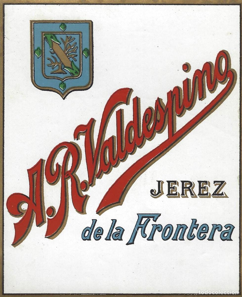 Etiquetas antiguas: E1977 BODEGAS A. R. VALDESPINO - Foto 1