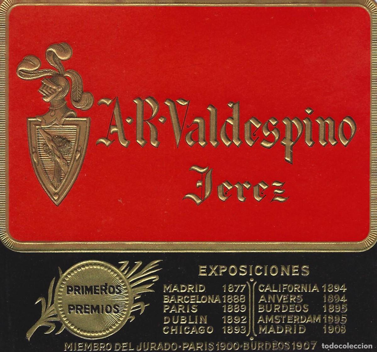 Etiquetas antiguas: E426 BODEGAS A. R. VALDESPINO - Foto 1