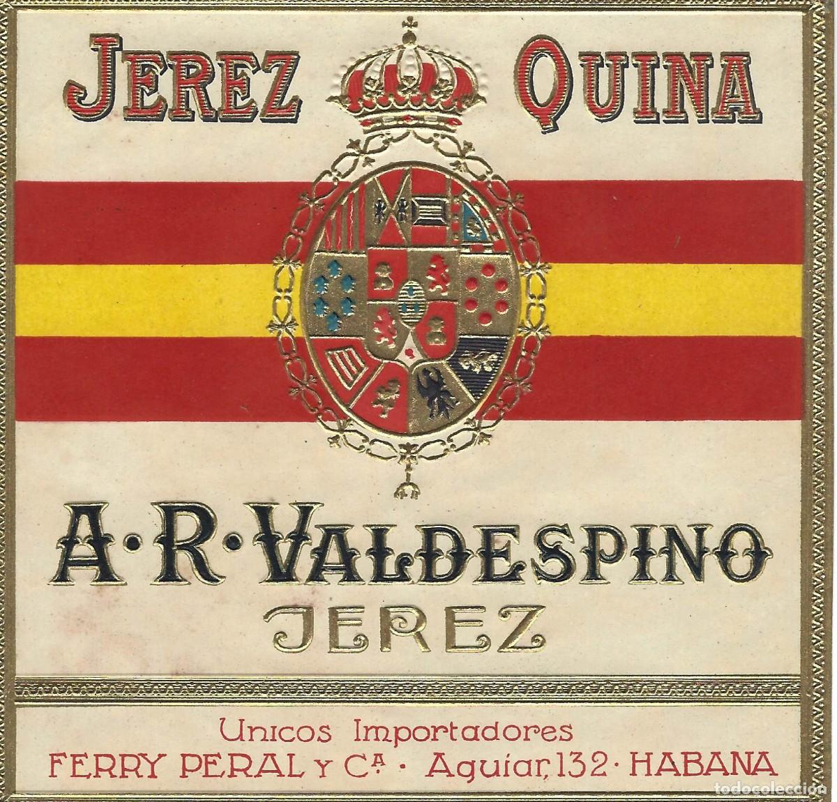 Etiquetas antiguas: E431 BODEGAS A. R. VALDESPINO-QUINA - Foto 1