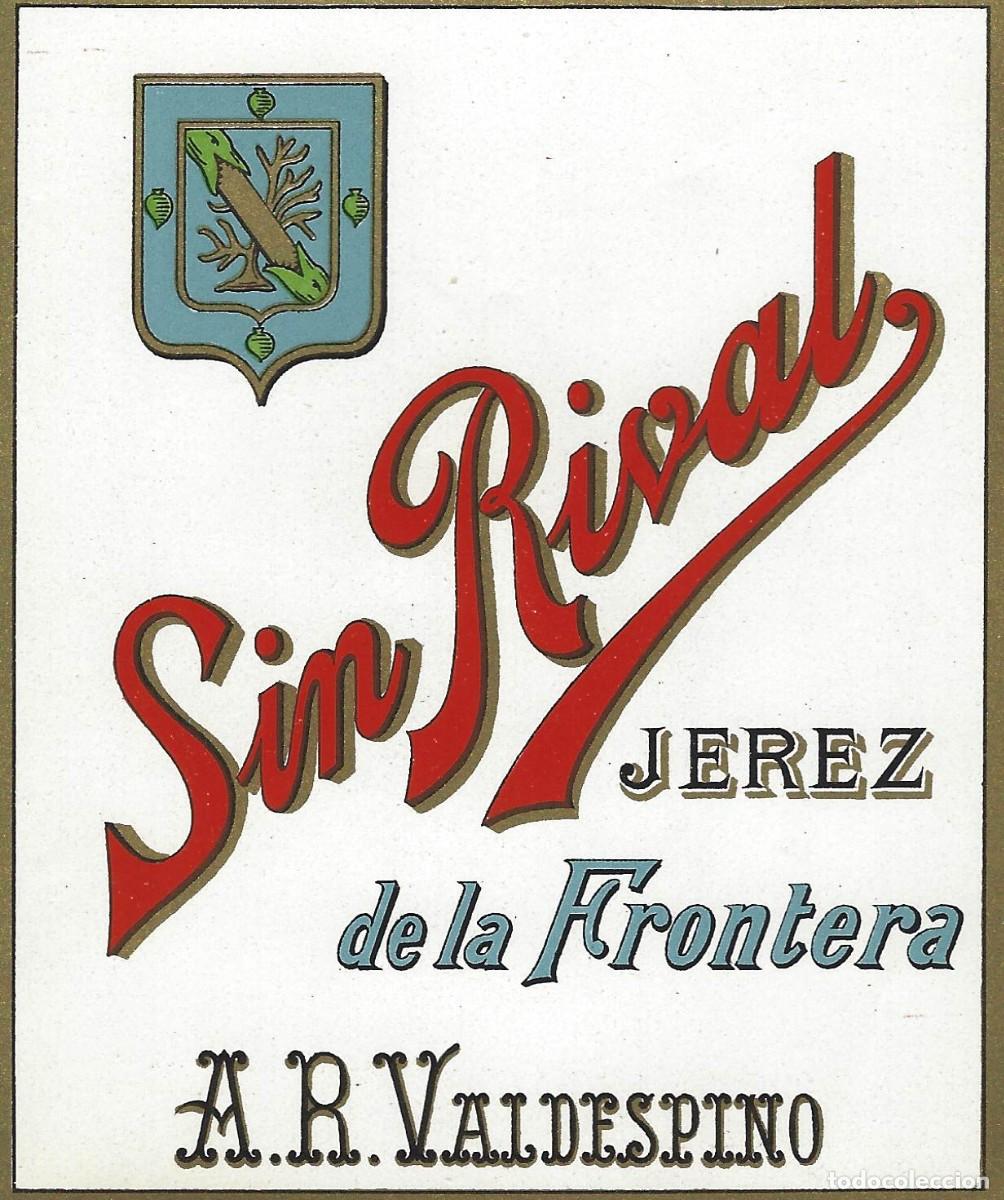Etiquetas antiguas: E1989 BODEGAS A. R. VALDESPINO-SIN RIVAL - Foto 1