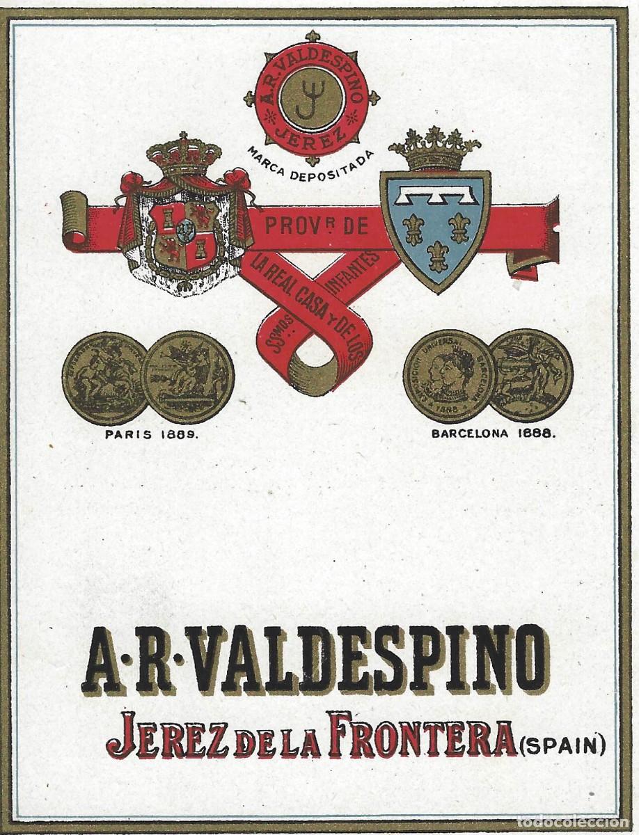 Etiquetas antiguas: E442 BODEGAS A. R. VALDESPINO - Foto 1