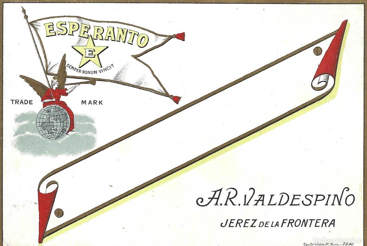 Etiquetas antiguas: E447 BODEGAS A. R. VALDESPINO-ESPERANTO - Foto 1