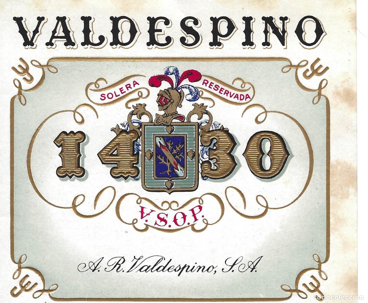 Etiquetas antiguas: E454 BODEGAS A. R. VALDESPINO-SOLERA 1430 - Foto 1