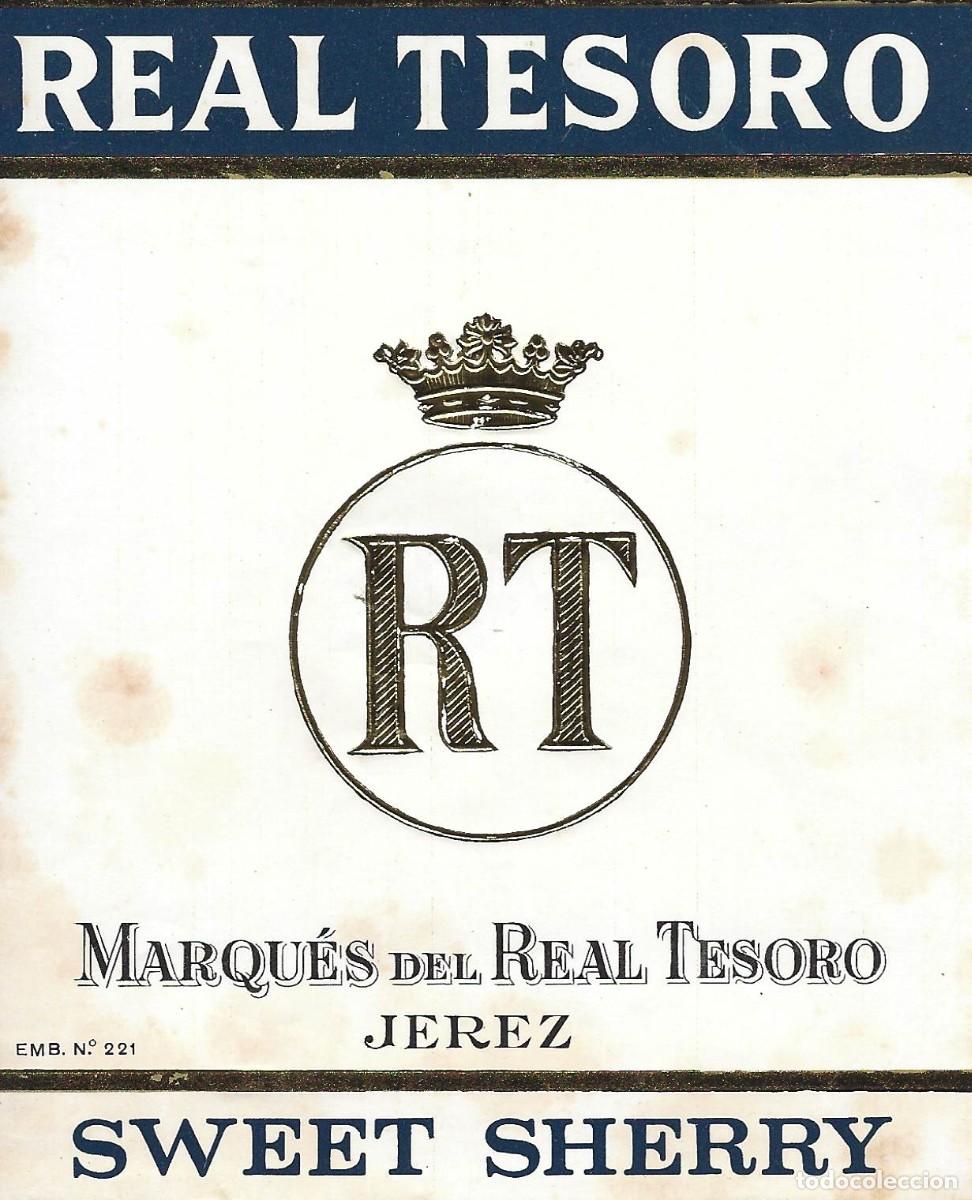 Etiquetas antiguas: E522 BODEGAS MARQUES DEL REAL TESORO-RT - Foto 1