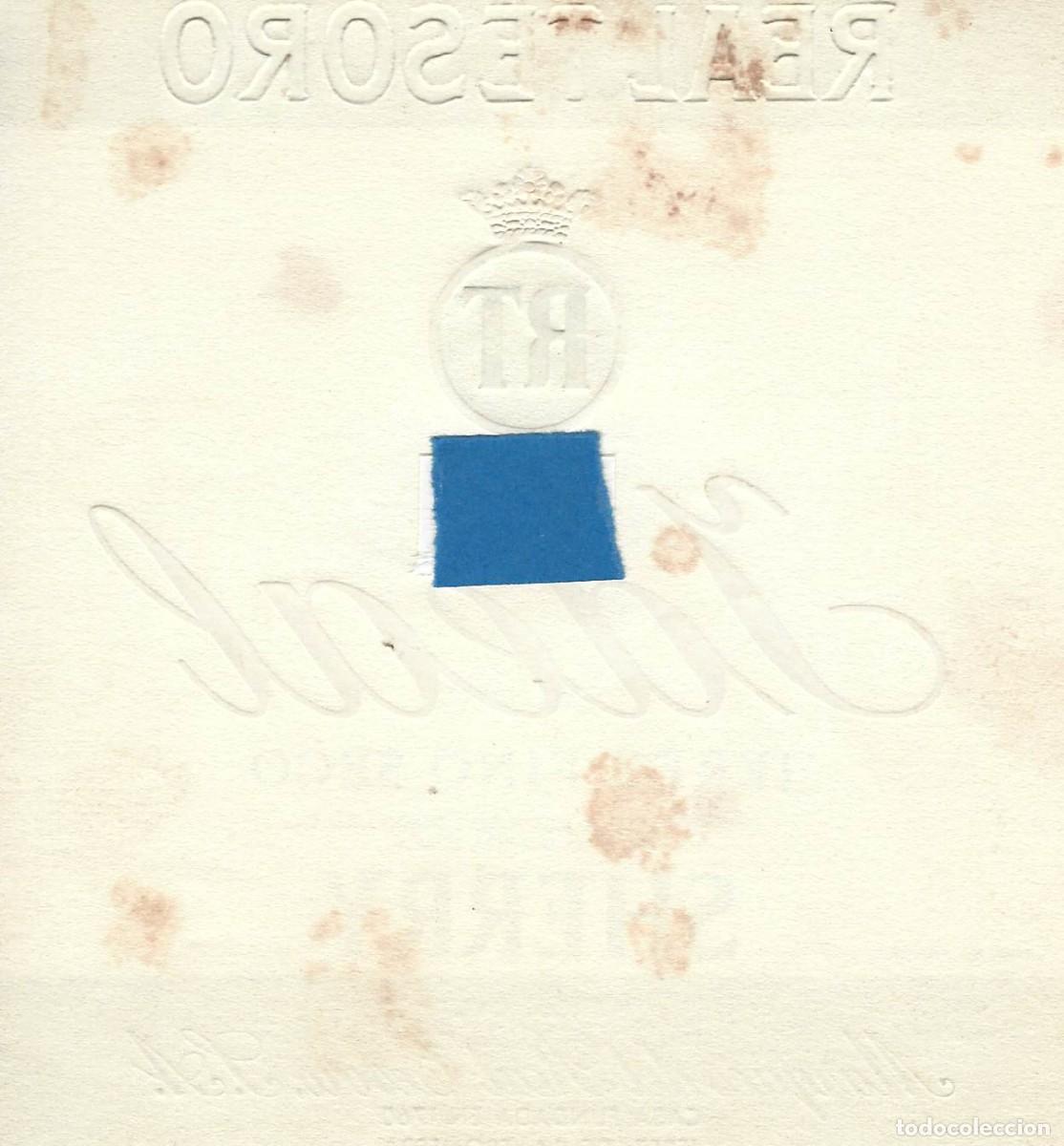 Etiquetas antiguas: E526 BODEGAS MARQUES DEL REAL TESORO-JEREZ IDEAL - Foto 2