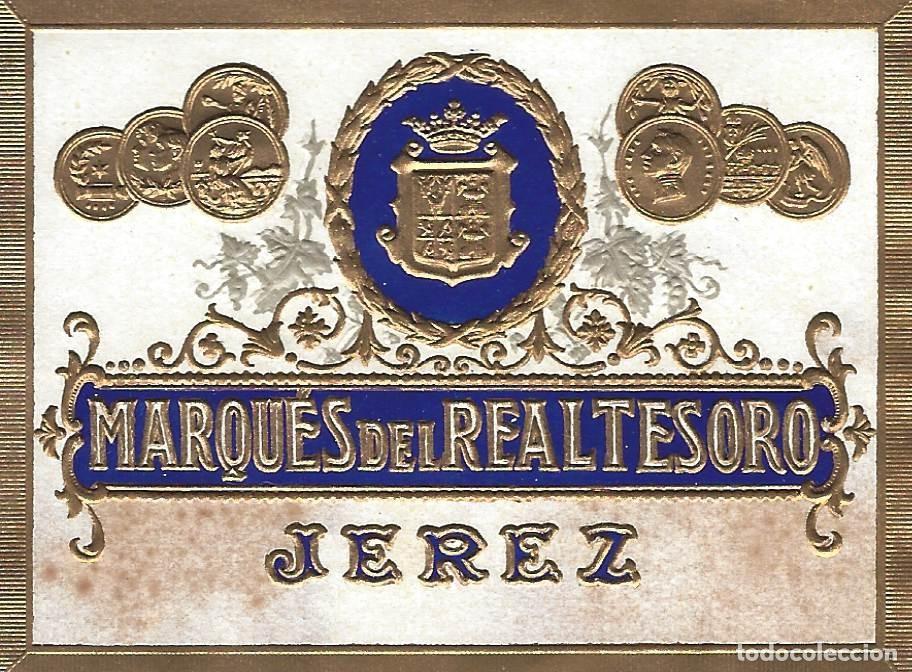 Etiquetas antiguas: E551 BODEGAS MARQUES DEL REAL TESORO - Foto 1