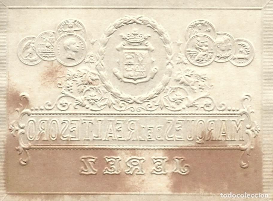 Etiquetas antiguas: E551 BODEGAS MARQUES DEL REAL TESORO - Foto 2