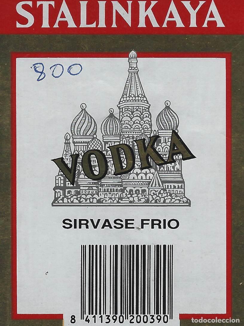 Etiquetas antiguas: E611 BODEGAS M. GIL LUQUE-VODKA STALINKAYA - Foto 1