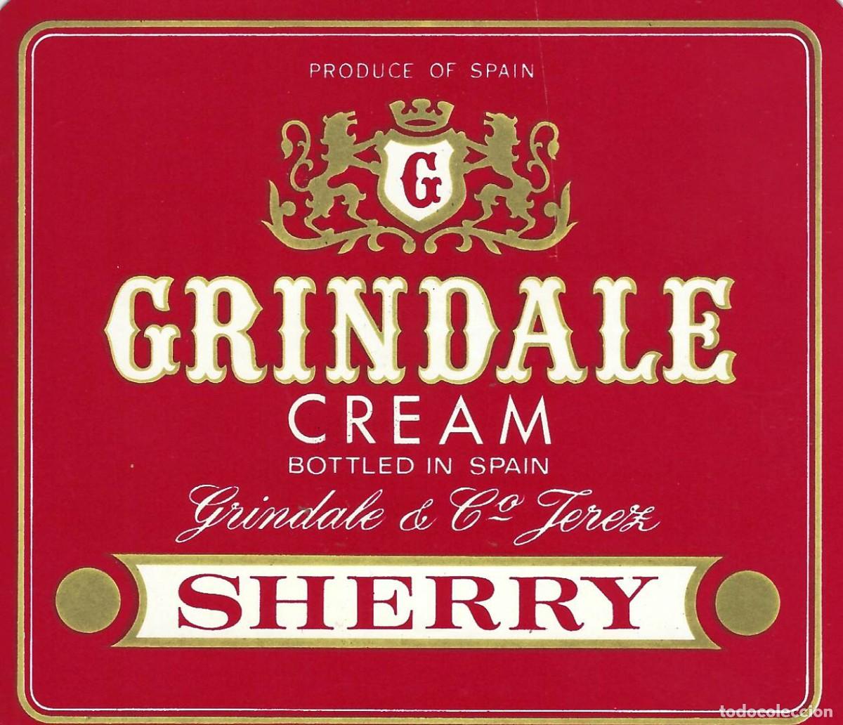 Etiquetas antiguas: E681 BODEGAS GRINDALE & C&ordm;-CREAM GRINDALE - Foto 1