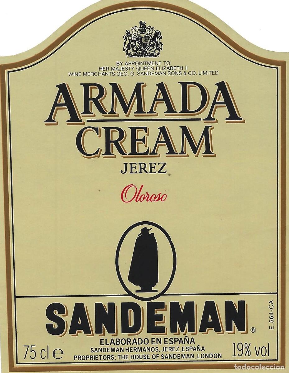 Etiquetas antiguas: E747 BODEGAS SANDEMAN-CREAM-0.75L-19% - Foto 1